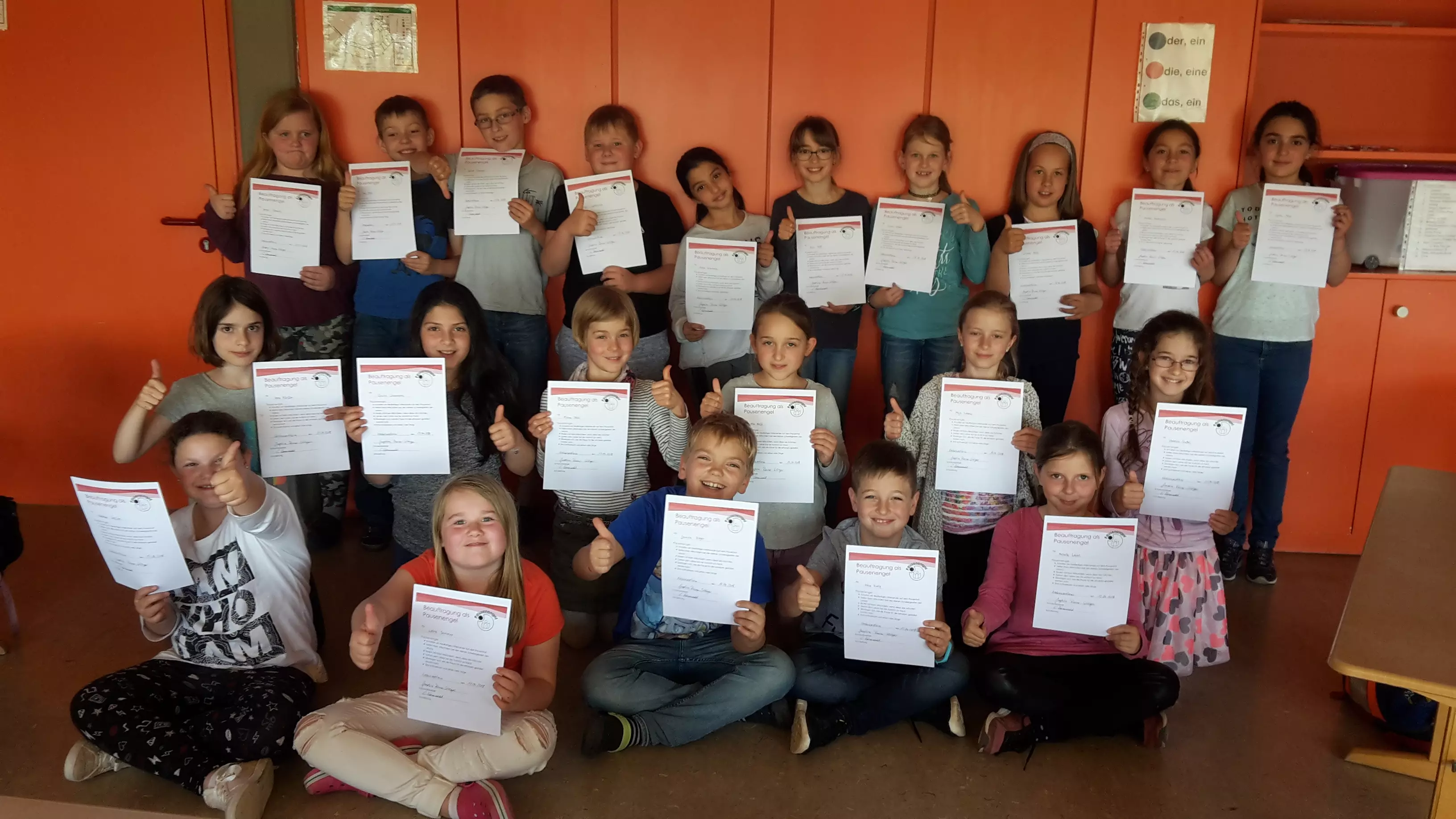 Pausenengelprojekt an der Grundschule